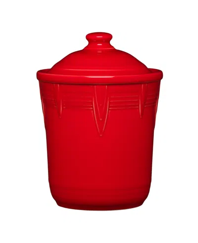 Fiesta Small Chevron Canister 1 Quart In Scarlet