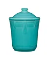 Fiesta Small Chevron Canister 1 Quart In Turquoise