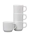 Fiesta Stackable Mugs, Set Of 4 In White