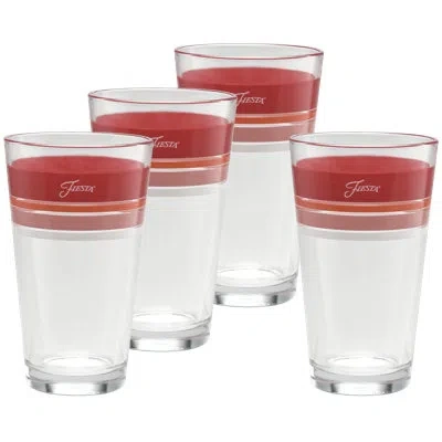 Fiesta Sunset Horizon Edgeline Glass In Red