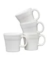 Fiesta Tapered Mugs, Set Of 4 In White
