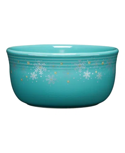 Fiesta Turquoise Snowflakes 28 Oz. Gusto Bowl, Exclusively At Macy's In Blue