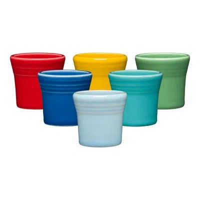 Fiesta Vibrant 1 1/2 oz Mixed Colors 6pc Ceramic Shot Glass Set In Mixed Vibrant