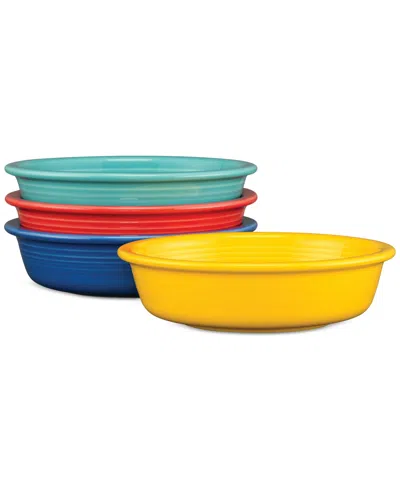 Fiesta Vibrant Classic Rim Cereal Bowls, Set Of 4 In Multi