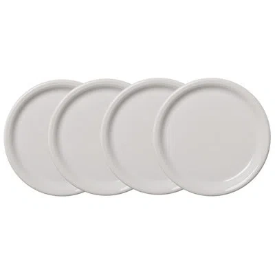 Fiesta White Bistro Coupe 10 1/2 Inch Dinner Plate, Set Of 4