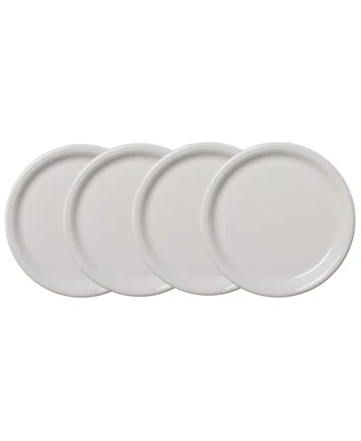 Fiesta White Bistro Coupe Dinner Plates, Set Of 4