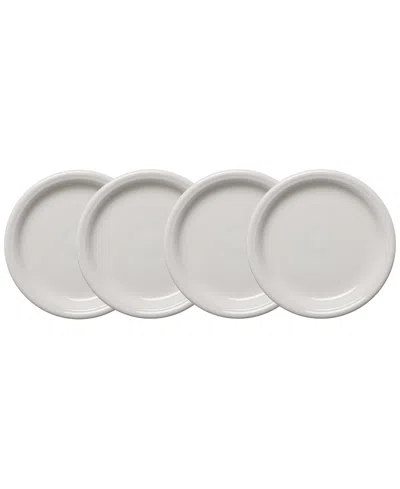 Fiesta White Bistro Coupe Salad Plates, Set Of 4