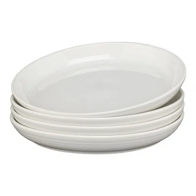 Fiesta White Coupe 10 3/8 Inch Dinner Bowl 40 Oz, Set Of 4
