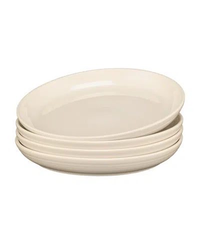 Fiesta White Coupe Dinner Bowls, Set Of 4 In Neutral