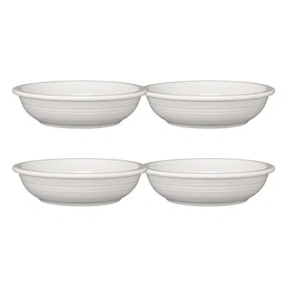 Fiesta White Set Of 4 Classic Rim 8 3/8-inch 34oz Pasta Bowls
