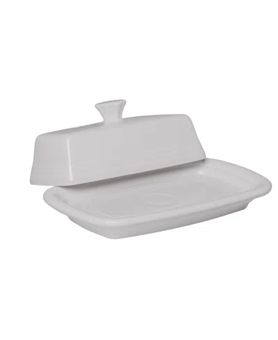 Fiesta Xl Covered Butter Dish In  White