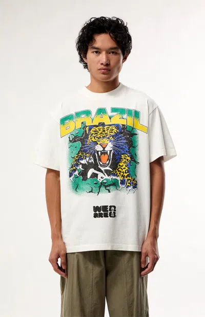 Fifa Men's World Cup Team Brazil Jaguar T-shirt In White