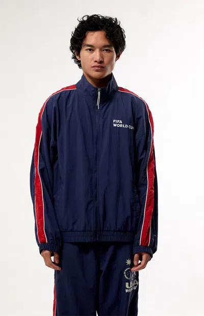 Fifa Men's World Cup Team Usa Track Jacket In Navy In Blue