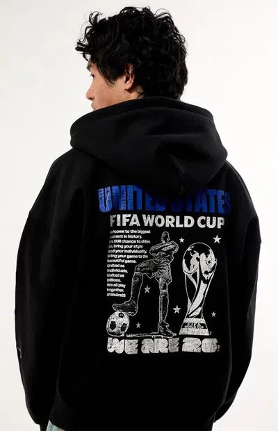 Fifa Men's World Cup Team Usa We Are One Full Zip Hoodie In Black