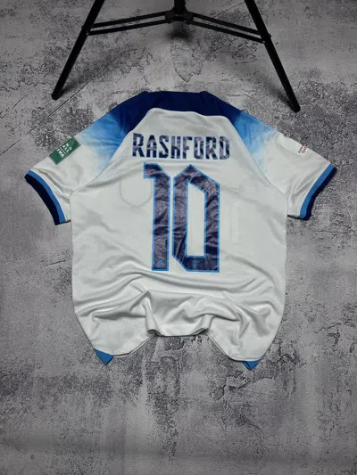 Pre-owned Fifa World Cup X Nike 2022/23 Marcus Rashford England Nike Home Kit In White
