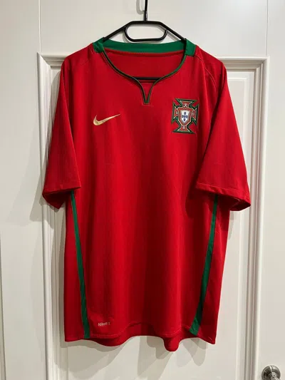Pre-owned Fifa World Cup X Nike Portugal Nike Jersey Soccer Fifa Wolf Cup 2008 In Red