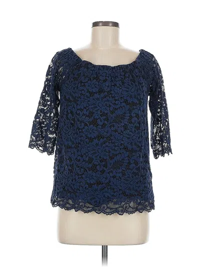 Pre-owned Fifteen Twenty 3/4 Sleeve Blouse In Blue