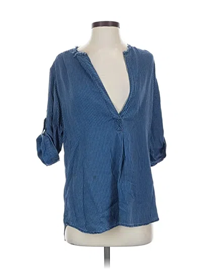 Pre-owned Fifteen Twenty 3/4 Sleeve Blouse In Blue