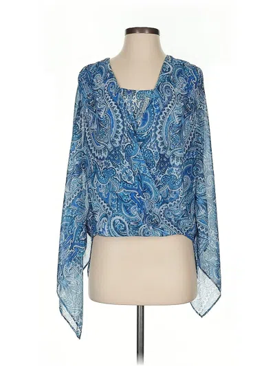 Pre-owned Fifteen Twenty 3/4 Sleeve Blouse In Blue