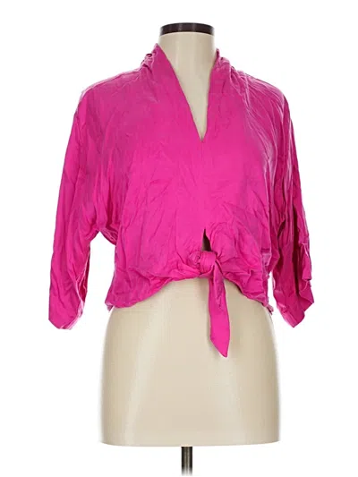 Pre-owned Fifteen Twenty 3/4 Sleeve Blouse In Pink