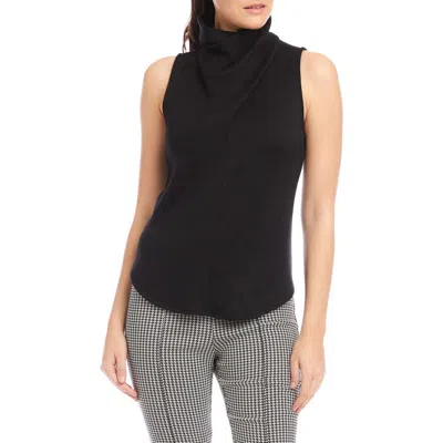 Fifteen Twenty Abbey Turtleneck Knit Tank In Black