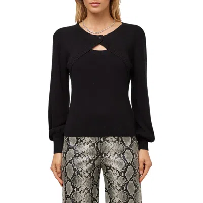 Fifteen Twenty Amelia Bolero Shrug Sweater In Black
