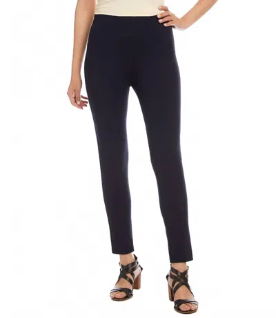 Fifteen Twenty Ankle Slit Pant In Navy In Blue