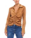 FIFTEEN TWENTY ARABELLA SHIRRED TOP IN CAMEL