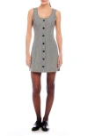 Fifteen Twenty Avery Houndstooth Minidress In Houndstooth