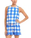Fifteen Twenty Beatrix Check Sleeveless Top In Check