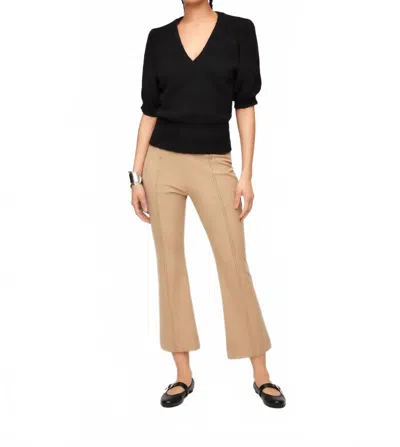 FIFTEEN TWENTY BENNETT SHIRRED SLEEVE SWEATER IN BLACK