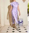Fifteen Twenty Brielle Midi Skirt In Lilac In Blue