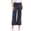 FIFTEEN TWENTY FIFTEEN TWENTY BUTTON HEM FAUX LEATHER PANTS