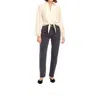 Fifteen Twenty Capri Tie-front Blouse In Cream In Neutral