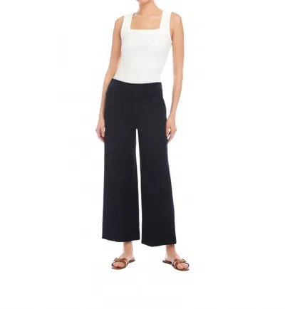 Fifteen Twenty Celia Cropped Pants In Midnight Blue