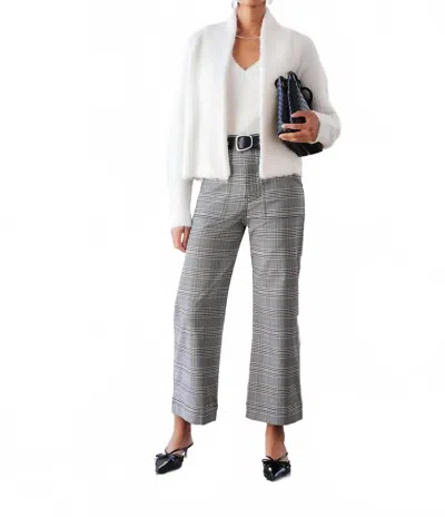 Fifteen Twenty Cely Cropped Cardigan In Cream In White