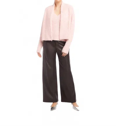 Fifteen Twenty Cely Open Front Cardigan In Pink