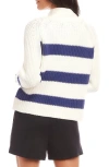 Fifteen Twenty Cely Stripe Open Front Crop Cardigan In Own