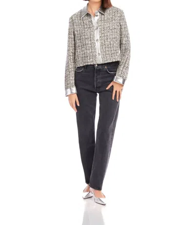 Fifteen Twenty Cher Boucle Jacket In Print In Multi