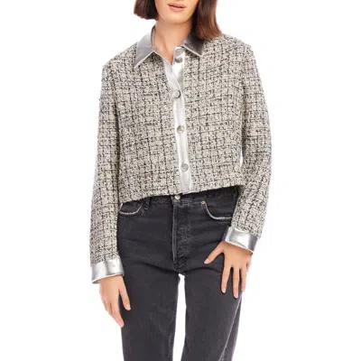 FIFTEEN TWENTY FIFTEEN TWENTY CHER METALLIC TWEED JACKET