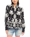 Fifteen Twenty Chloe Floral Print Button-up Front In Black