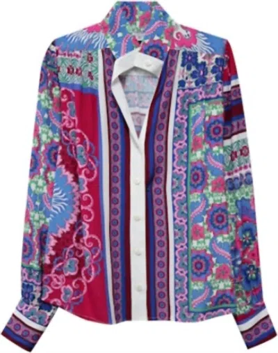 Fifteen Twenty Chloe Blouse In Floral Print In Multi