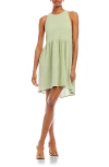 Fifteen Twenty Cianni Tie Neck Dress In Sage