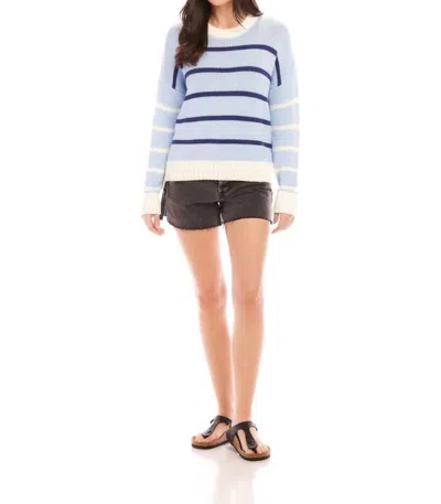 Fifteen Twenty Cindy Stripe Sweater In Blue Multi Stripe