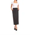 Fifteen Twenty Claire Pencil Silhouette Skirt In Gray In Gray