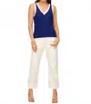 Fifteen Twenty Clara Cuffed Jean In Natural In White