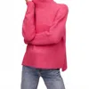 Fifteen Twenty Collette Turtleneck Sweater In Hot Pink In Pink