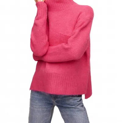 FIFTEEN TWENTY COLETTE TURTLENECK SWEATER IN HOT PINK
