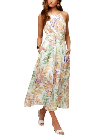 Fifteen Twenty Eden Midi Dress In Print In Multi