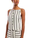 Fifteen Twenty Elis Sleeveless Button Front Top In Multi